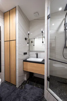 Ванные комнаты с душевой кабиной –135 лучших фото-идей дизайна интерьера  ванной | Houzz Россия