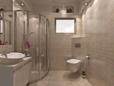 Интерьер ванной комнаты с душевой кабиной совмещенной с туалетом: фото,  идеи 2020 года