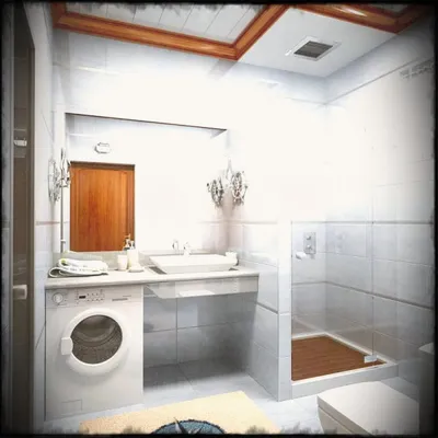 Дизайн ванной комнаты совмещенной с туалетом - идеи интерьера |  Гудвилл-Строй