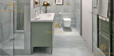 Мебельный гарнитур для ванной комнаты фисташкового цвета купить в Москве