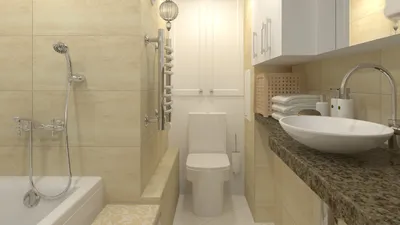 Дизайн ванной на заказ. Решение - Облако 65: Это здорово, если ванная  комната неправильной формы! \"Торжество классики\"