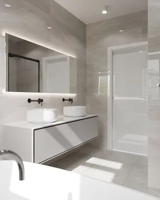 Ванная серый мрамор | Дизайн интерьера ванной комнаты, Интерьер ванной  комнаты, Интерьер