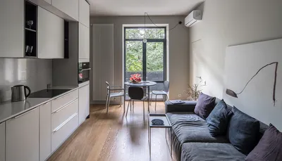 Дизайн кухни-гостиной в маленькой квартире: 5 планировок • Интерьер+Дизайн