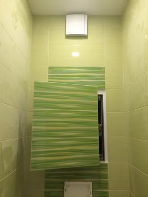 Наш маленький зеленый туалет (1 кв м) - готов!, керамическая плитка,  мозаика, унитазы и биде — Идеи ремонта