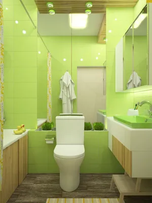 Зеленый туалет - 74 фото