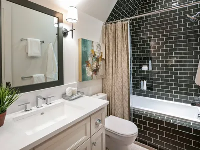 Ванные комнаты дизайн интерьер маленькие - 57 фото