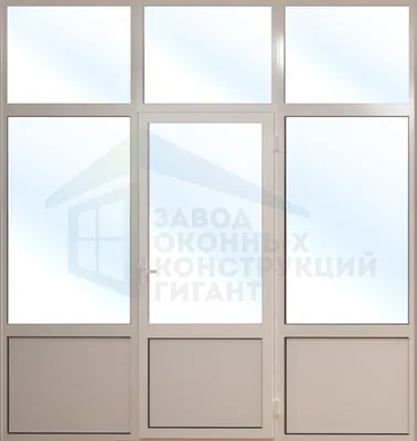 Алюминиевая перегородка 3000х2800 с дверью - купить в Москве, цена, отзывы