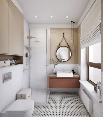 Ванная комната 3,7 кв.м (1) – Студия интерьера Красивый дом