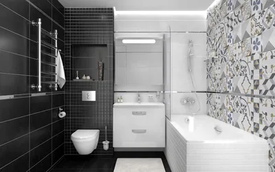 Ванная комната кафель дизайн - 59 фото