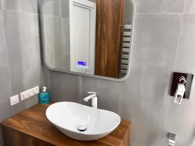 Дизайн-проект OBI (Geotiles), ванная комната (фото от покупателя) от «Дон  Керам»