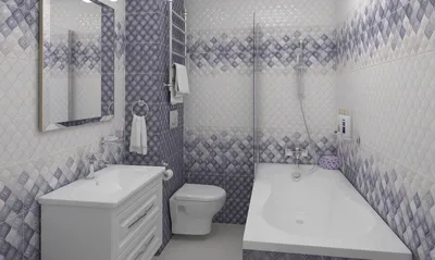 Дизайн плитки в ванной - Плитка для ванной