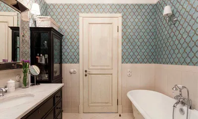 Ванные комнаты в американском стиле в квартире и доме: фото