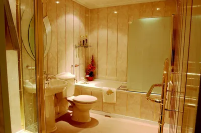 Ванная комната панелями - 63 фото
