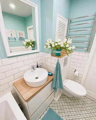 Дизайн ванной комнаты с туалетом 6 кв м: планировка, готовые проекты - 45  фото