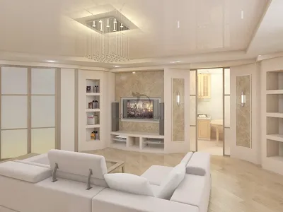 Дизайн интерьера светлой гостиной | Элитный Дом - Строительство домов и  коттеджей под ключ