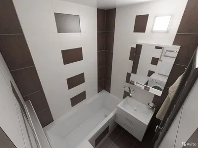 Дизайн ванной комнаты в панельном доме - 69 фото