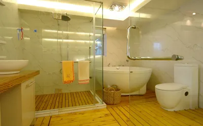 Оформление ванной комнаты в 9 кв. м