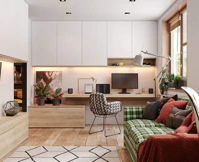 Дизайн-проекты гостиной коричнево-бежевого цвета - реальные фото интерьеров  от Mr.Doors