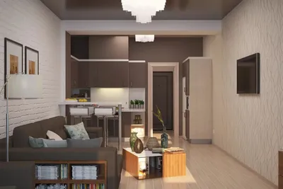 Дизайн интерьера квартиры-студии 25 кв. м: стили, функциональные зоны,  зонирования, обстановка функциональных зон, оформление кухни | iLEDS.ru