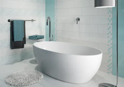 Белая плитка в ванной - Плитка для ванной в Саратове