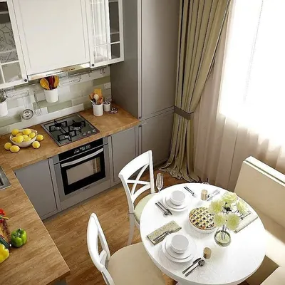 Дизайн маленькой кухни в квартире - 70 фото