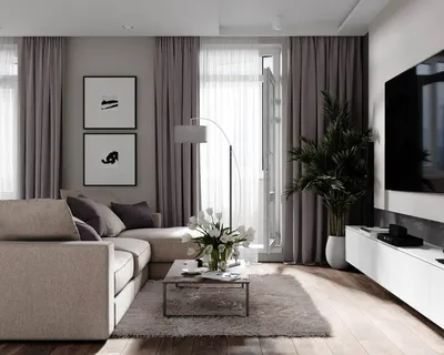 Дизайн гостиной в квартире панельного дома — как оформить современный зал  (60 фото), ТрендоДом