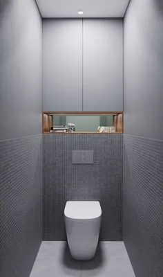 Дизайн маленького туалета с раковиной - 59 фото