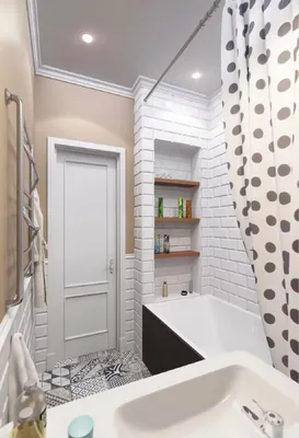 Дизайн небольших ванных комнат - 70 фото
