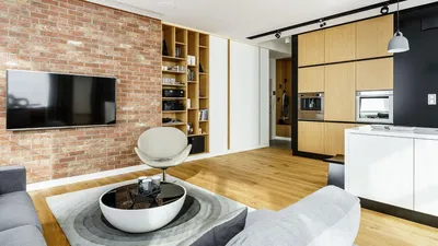 Дизайн однокомнатной квартиры 40 кв.м — проекты современных однушек студий  2020: ТрендоДом