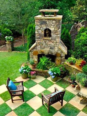 Дизайн двора частного дома | Красивые идеи (+ 65 фото) !!!