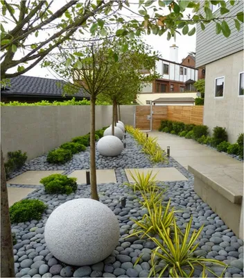 Идеи для маленького двора | Modern backyard landscaping, Modern  landscaping, Backyard landscaping designs