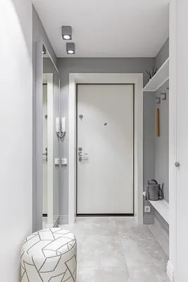 Белая входная дверь в квартиру - 68 фото