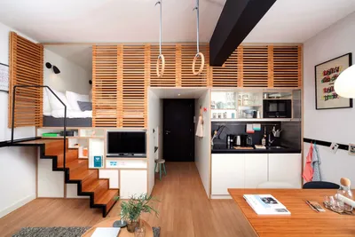 Дизайн квартиры-студии 20 кв. м: идеи оформления интерьера с фотогалереей -  статьи про мебель на Викидивании