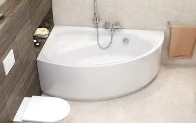 Угловые модели ванн для маленьких комнат