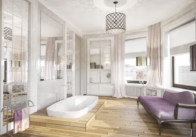 Угловые ванные комнаты - фото дизайна интерьера - Интернет-журнал Inhomes