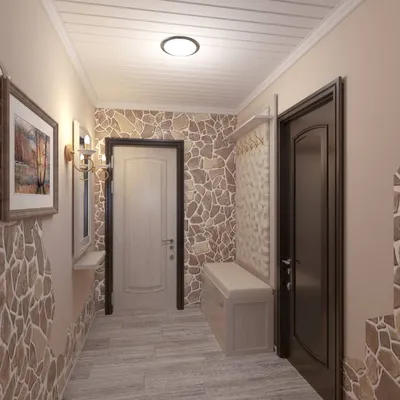 Актуальные идеи дизайна длинного коридора в квартире — лучшие решения для  интерьера на фото от SALON