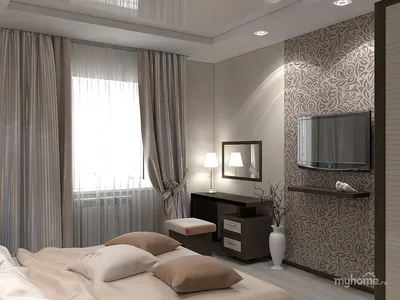 Дизайн спальни в панельном доме фото » Картинки и фотографии дизайна  квартир, домов, коттеджей