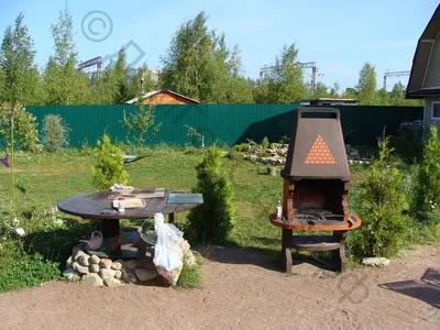 Загородный ландшафтный дизайн садового участка на даче от ДомГорСтрой