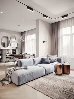 Дизайн интерьера квартиры в современном стиле - 58 фото