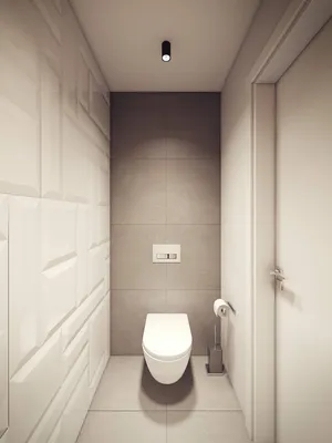 Дизайн маленького туалета с коробом - 58 фото