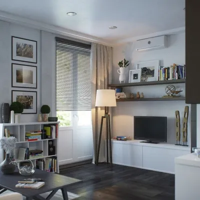 Современный дизайн однокомнатной квартиры 37 кв. м. - Дизайн интерьеров |  Идеи вашего дома | Lodgers | รูปแบบบ้าน, ออกแบบบ้าน, ตกแต่งภายใน