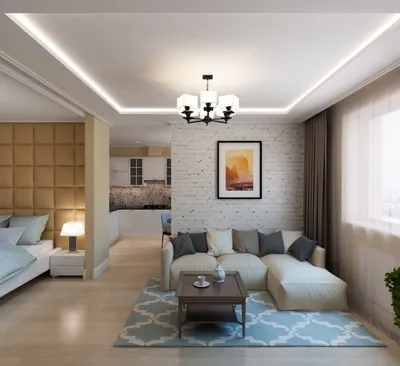 Дизайн однокомнатной квартиры - заказать у наших специалистов в Казани