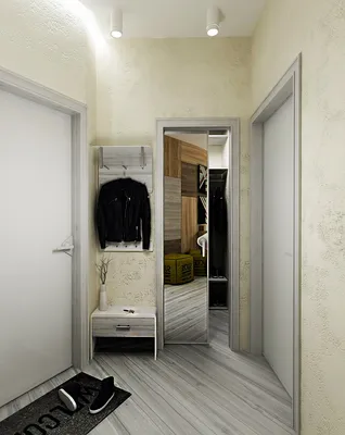 Дизайн однокомнатной квартиры в минимализме ЖК. | Дизайн-студия CORNER