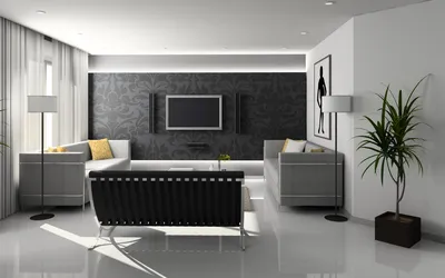 Как стильно обустроить стену за телевизором: фотопримеры - Дизайн 24