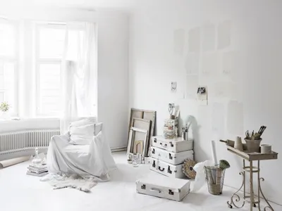 Покраска стен в белый цвет: советы и примеры | Houzz Россия