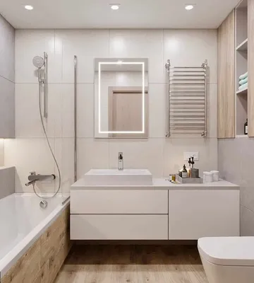 51 дизайн ванной комнаты с плиткой
