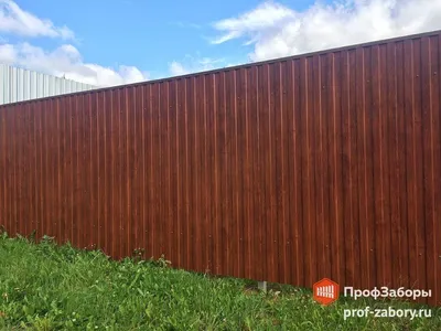 Забор из профнастила с воротами и калиткой под ключ - цена в Москве.  Установка заборов под ключ в Москве в компании ПрофЗаборы
