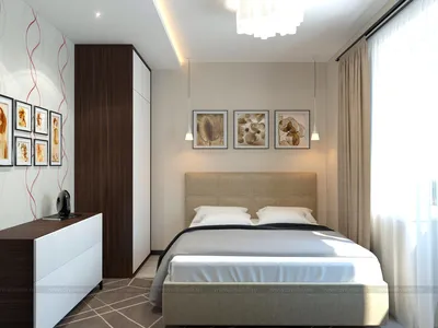 Компактная спальня 10 кв.м. (Дизайн-студия Малина) — Диванди