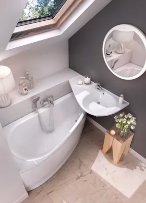 Маленькая ванная комната: вызовы и решения - RAVAK ua