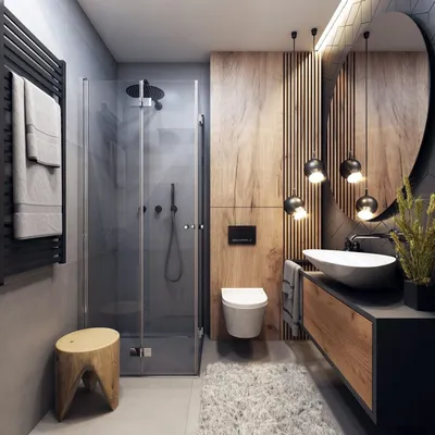 Дерево в ванной комнате - хорошая идея? (40 реальных фото) | Дизайн и  интерьер ванной комнаты